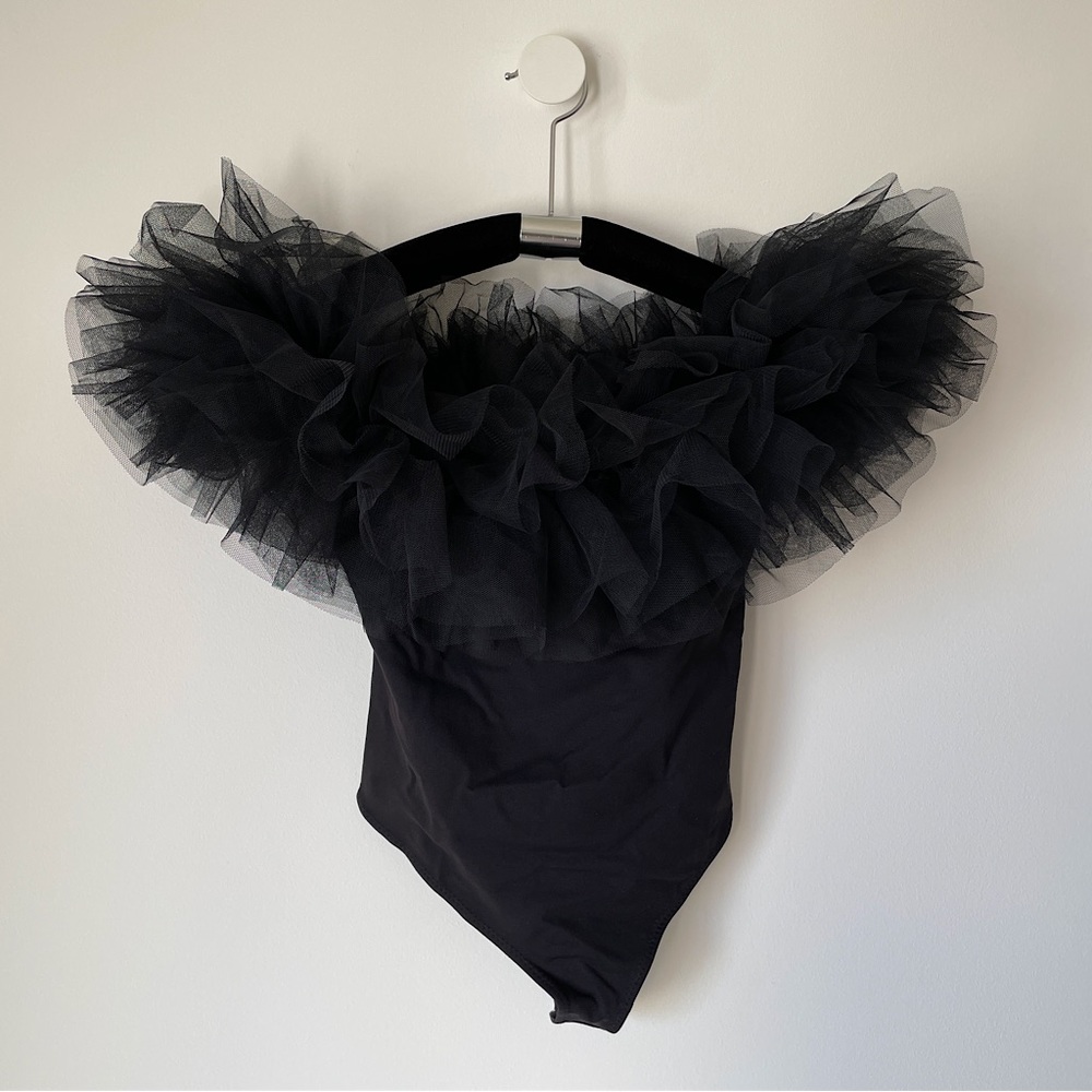 NEW Free People Big Love Bodysuit In Black - Picture 8 of 14